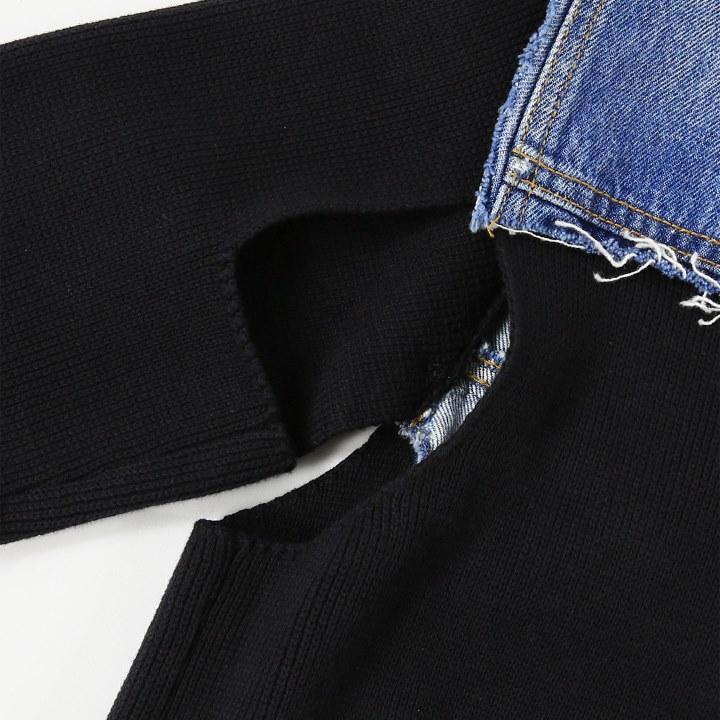 DIESEL ディーゼル ミックスマテリアル ジャケット レディース