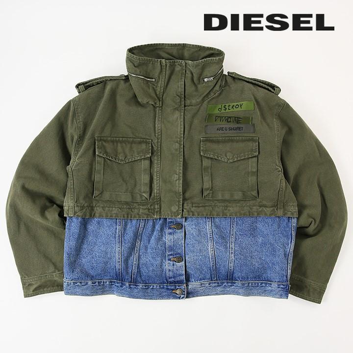 DIESEL レディース ミリタリージャケット DIESEL ディーゼル ミリタリーブルゾン ジャケット レディース