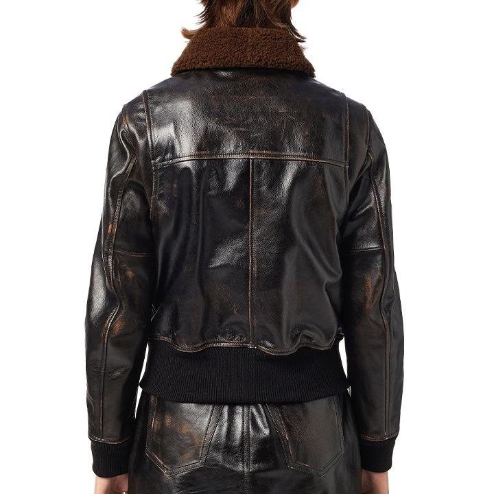 DIESEL ディーゼル レザージャケット レディース 牛革 本革 DIESEL ディーゼル レザージャケット レディース 牛革 本革