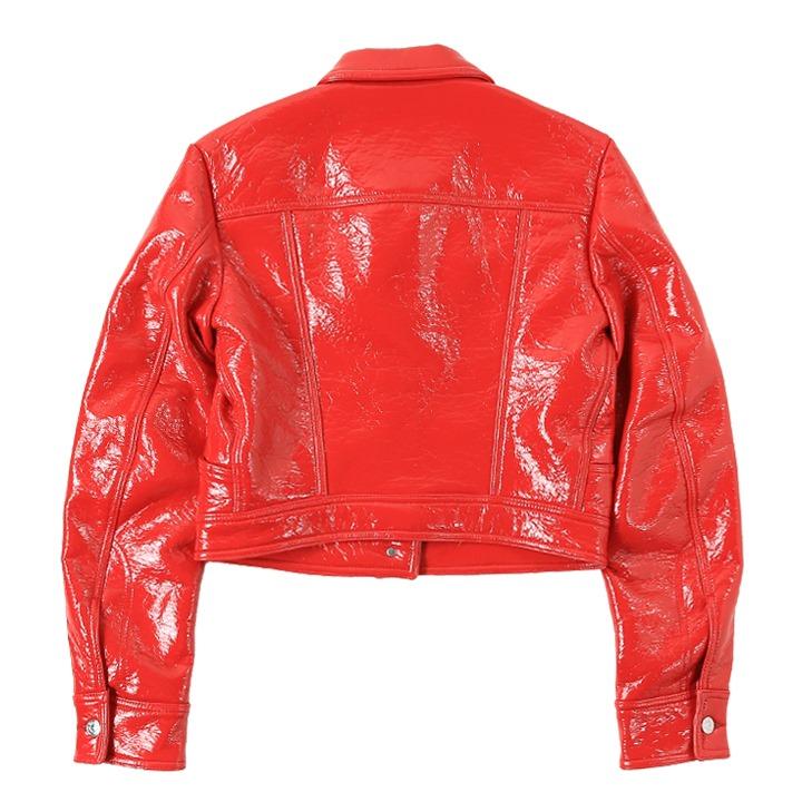 DIESEL 光沢コーティング ボイルドウールブレンド ブルゾンジャケット S DIESEL ディーゼル ブルゾンジャケット レディース 光沢