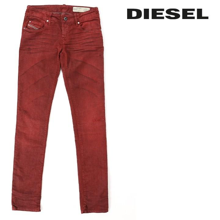 ディーゼル Diesel カラーデニム ジーンズ パンツ レディース ダメージ加工 ストレッチ スーパースリムスキニー カラーパンツ Grupee Die L P 90 138 買っciao トゥット トゥット 通販 Yahoo ショッピング