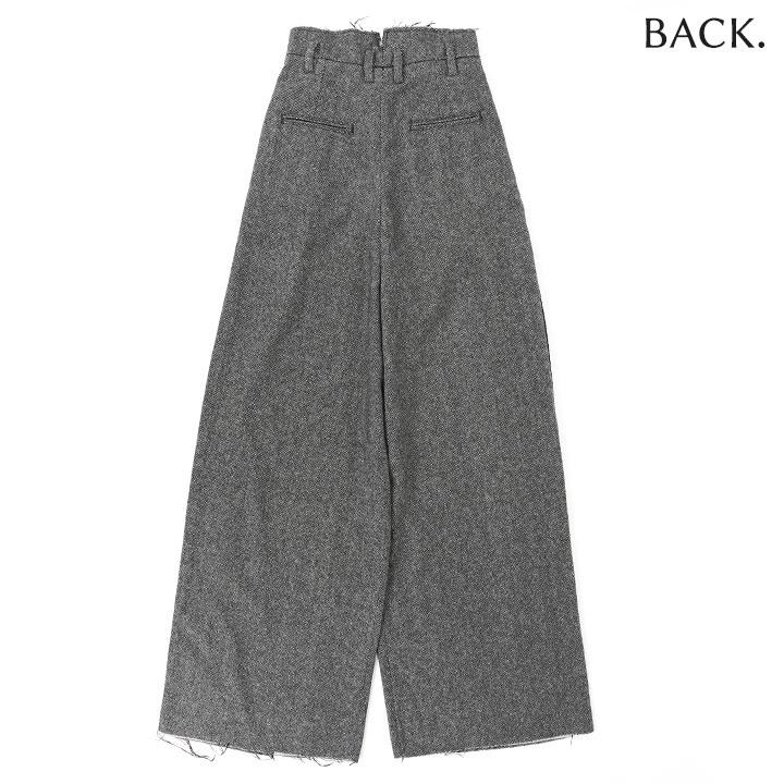 ディーゼル DIESEL ワイドバギーパンツ レディース ウール混 カット 
