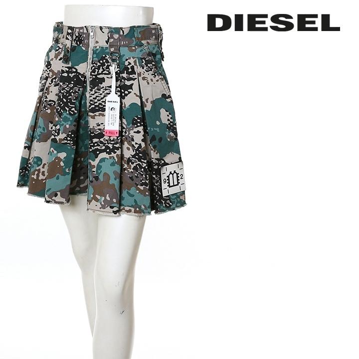 Diesel P-Affal カモフラージュ 迷彩 ストレッチ フレア パンツ DIESEL ディーゼル フレアショートパンツ レディース