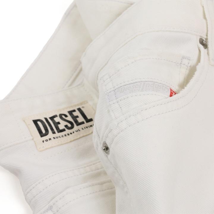 DIESEL（ディーゼル） ホワイトデニムショートパンツ レディース 裾 