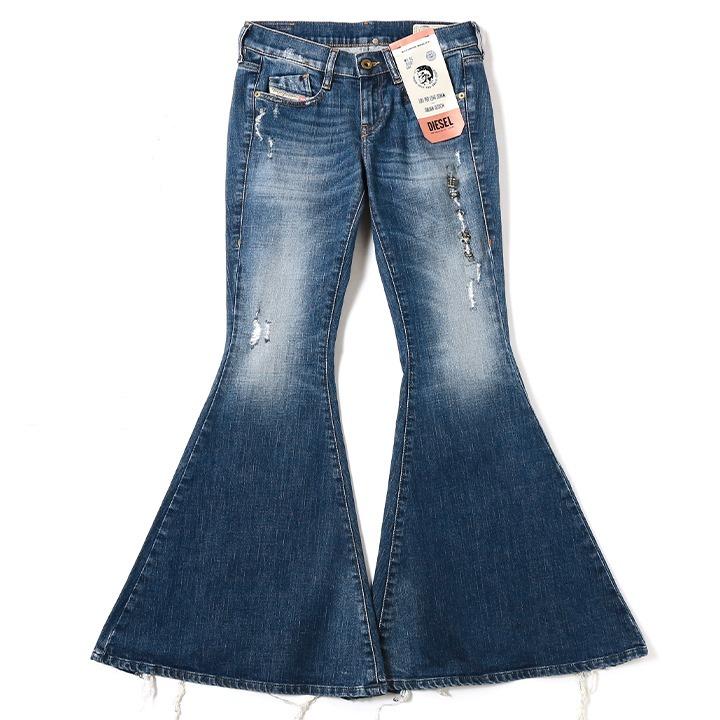 Diesel ダメージ加工 フレアデニム　2セット DIESEL（ディーゼル） ジーンズ デニム パンツ レディース ダメージ