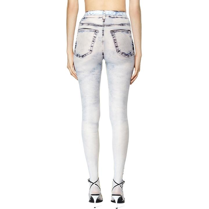 新品未使用】DIESEL デニム風プリント トロンプルイユ タイツ