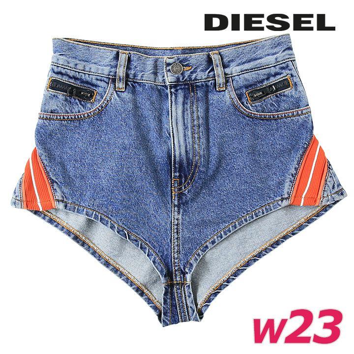 DIESEL ディーゼル デニム ショートパンツ ホットパンツ クラッシュ 加工 DIESEL（ディーゼル） デニムショートパンツ ホットパンツ レディース