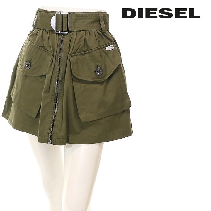 DIESEL ディーゼル ミニスカート レディース ウエストベルト付き DIESEL ディーゼル ミニスカート レディース ウエストベルト付き