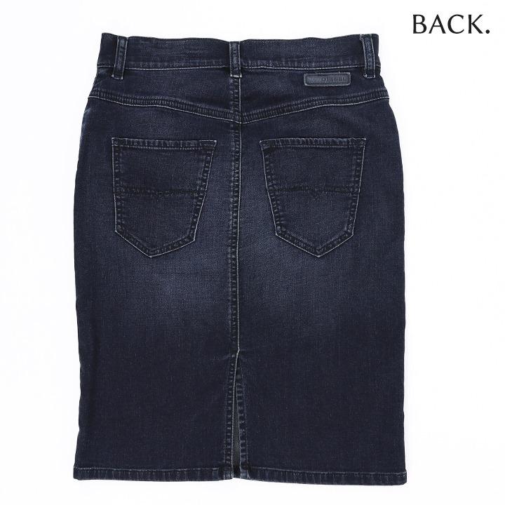 デニム　スカート　スウェット　ブラック　ディーゼル DIESEL ディーゼル デニムベルトロングスウェットスカート 切替