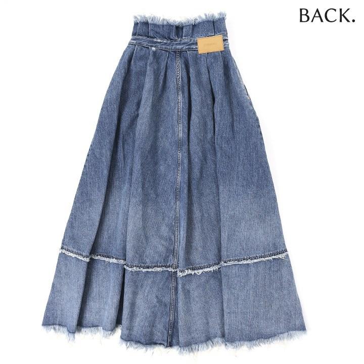 DIESEL ディーゼル マキシスカート レディース カットオフ 切り