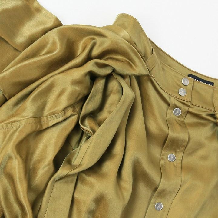 特価 diesel ディーゼル 腰巻きスタイル フェイクシャツ 膝丈スカート DIESEL ディーゼル 膝丈スカート レディース オーバルD