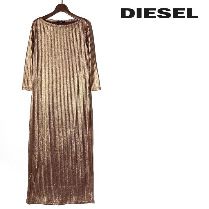 ディーゼル Diesel マキシワンピース レディース メタリックアレンジ 五分袖 薄手ニットソー ロングワンピース D Verony Die L T A8 162 買っciao トゥット トゥット 通販 Yahoo ショッピング