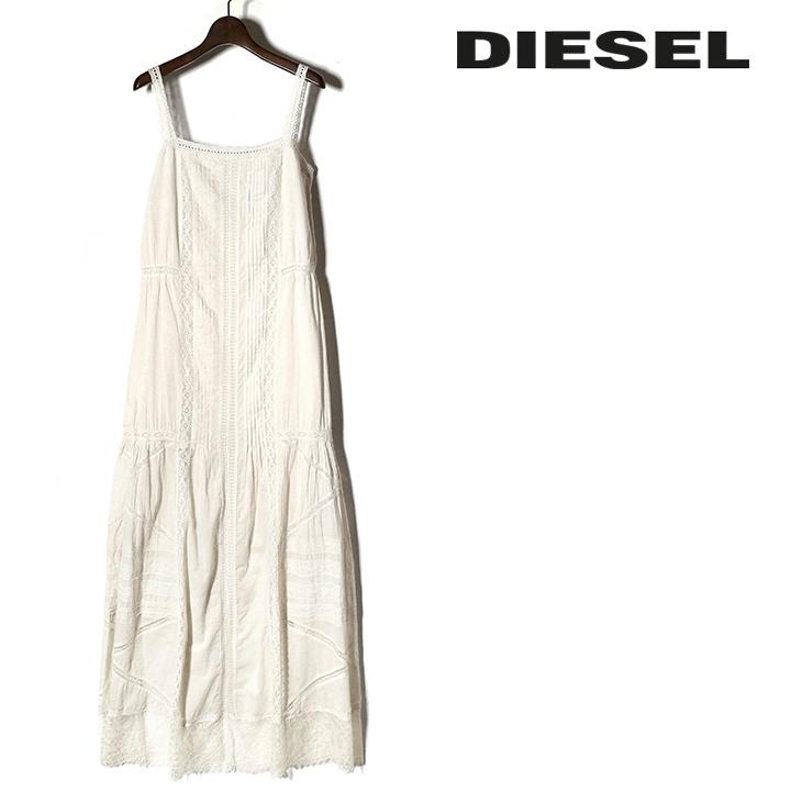 ディーゼル Diesel キャミソールワンピース レディース レース装飾 薄手 シースルー コットンボイル ロング丈 マキシワンピース D Arabella Die L T A8 181 買っciao トゥット トゥット 通販 Yahoo ショッピング