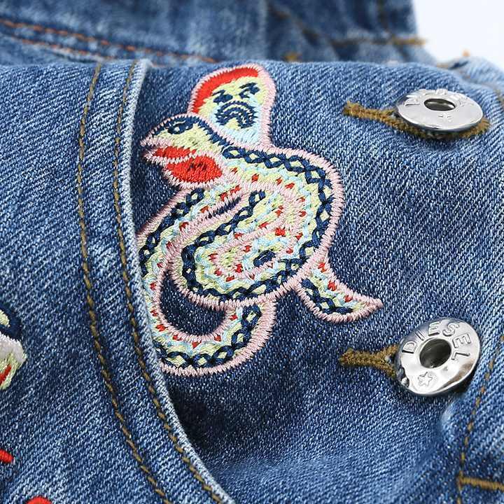 DIESEL ディーゼル オーバーオール レディース 刺繍装飾 デニム
