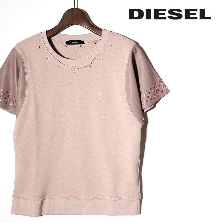 ディーゼル Diesel 半袖スウェットトレーナー レディース 羊革袖切替 カットオフ切りっぱなし加工 F Alison Die L T A8 345 買っciao トゥット トゥット 通販 Yahoo ショッピング