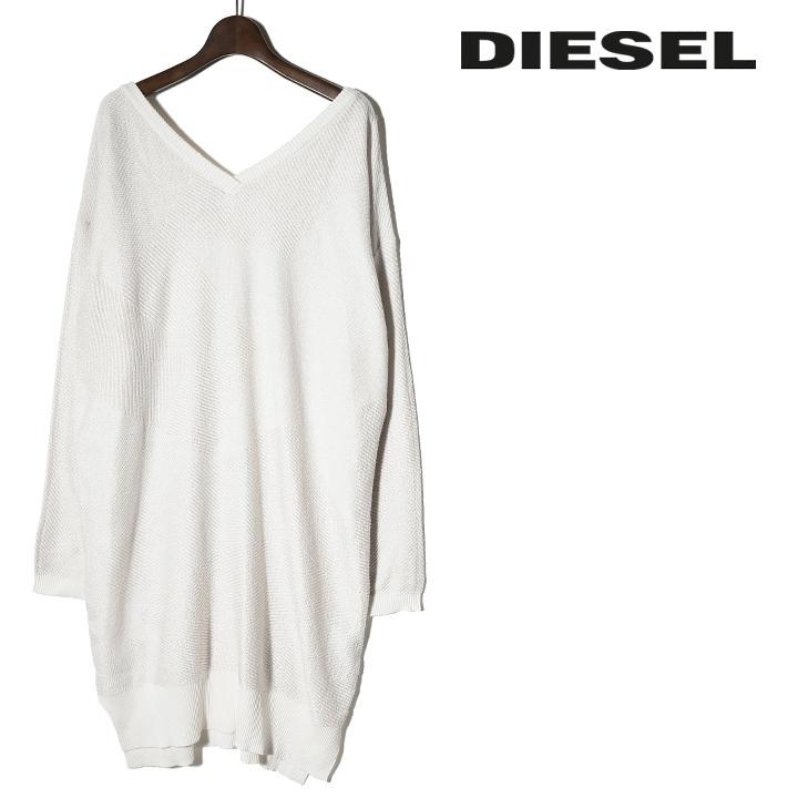 DIESEL（ディーゼル） ニットワンピース レディース ラメ糸混 クロス