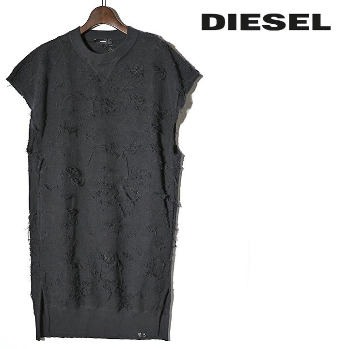 DIESEL ディーゼル ノースリーブワンピース レディース クラッシュ 