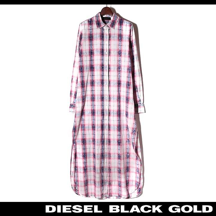 ディーゼルブラックゴールド DIESEL BLACK GOLD マキシシャツ