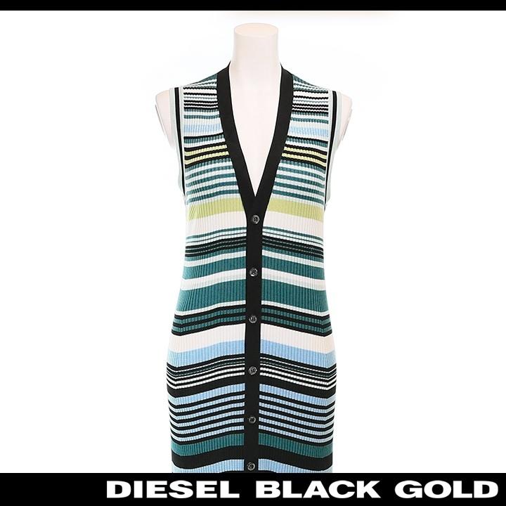 ディーゼルブラックゴールド Diesel Black Gold マキシニットワンピース レディース ボーダー柄 スレンダーライン ノースリーブ ロング丈 Dellery J Die L T B4 548 買っciao トゥット トゥット 通販 Yahoo ショッピング