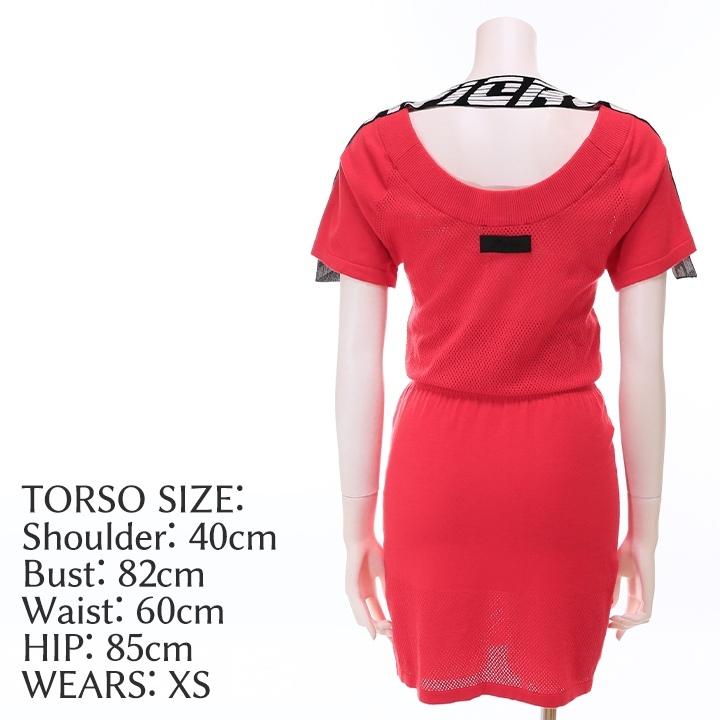 DIESEL ディーゼル 薄手ニットワンピース レディース メッシュ