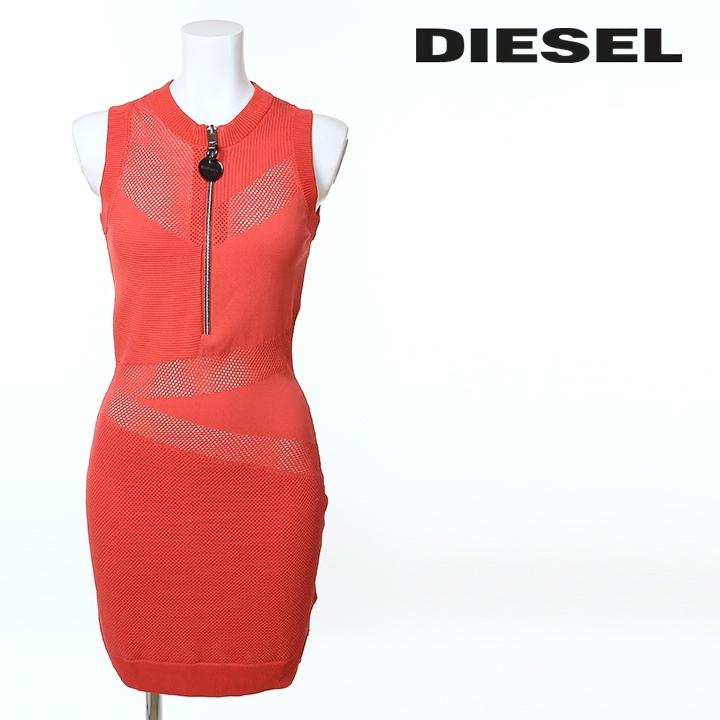 ディーゼル DIESEL ノースリーブワンピース レディース メッシュニット