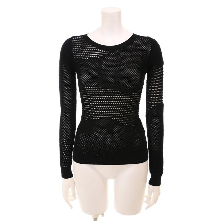 DIESEL メッシュディテール 長袖トップス レディース DIESEL®】ウィメンズ Tシャツ＆トップス｜ディーゼル公式オンライン