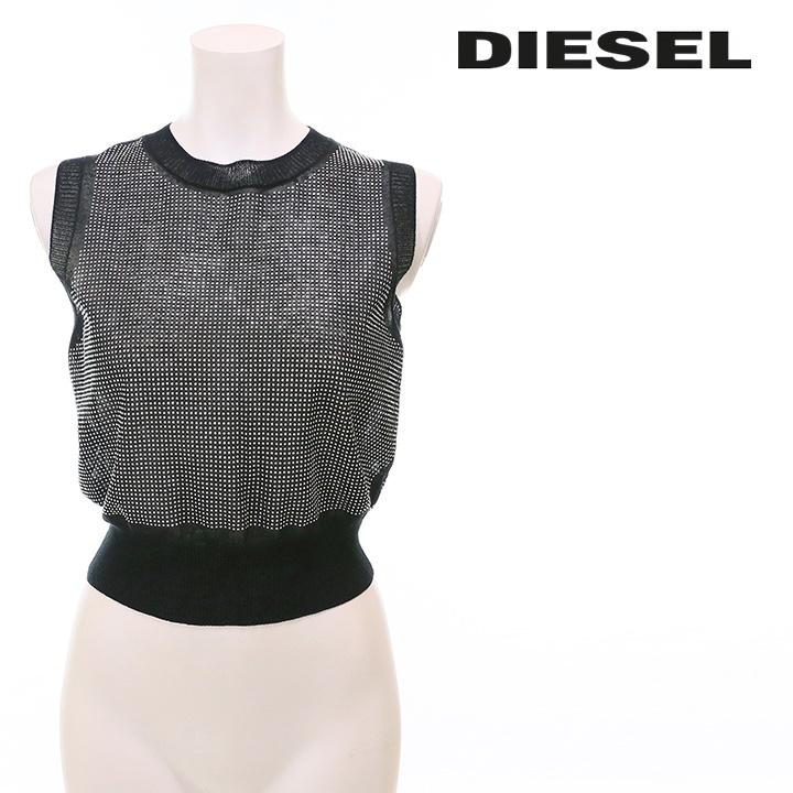 ディーゼル DIESEL ノースリーブニットセーター レディース ライン 