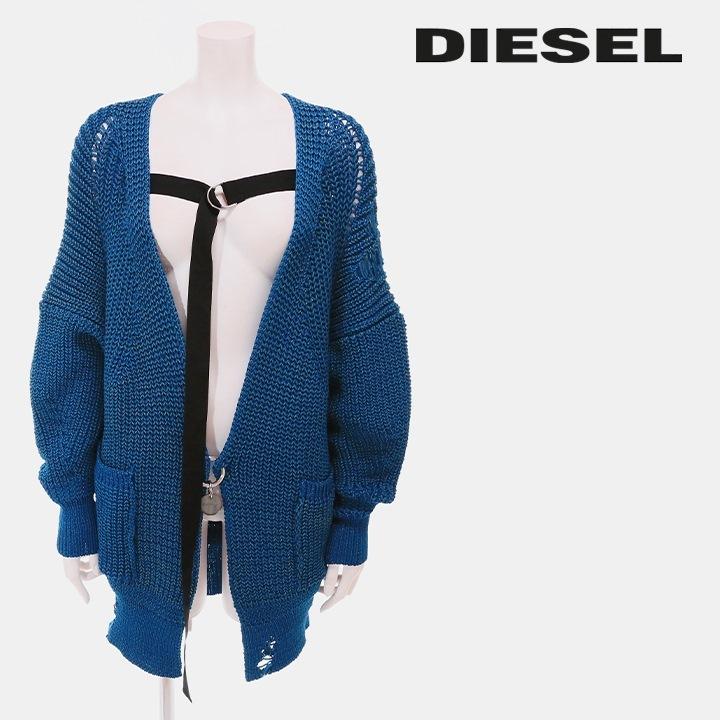 DIESEL ダメージ加工カーディガン 新品タグ付き DIESEL ディーゼル ニットカーディガン レディース クラッシュ