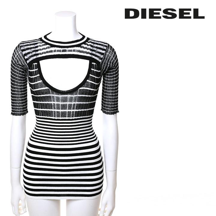 DIESEL タイダイ 半袖ニット ハイネック kz8116-01_1.jpg