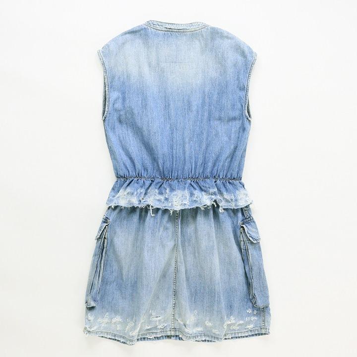 ディーゼル DIESEL デニムミニワンピース レディース デストロイ