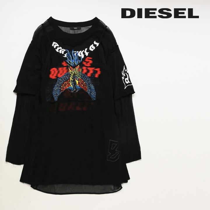 DIESEL ディーゼル超マキシワンピースTシャツ素材