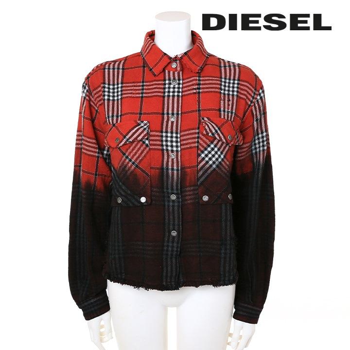 DIESEL（ディーゼル） 長袖シャツ ブラウス レディース クラッシュ 