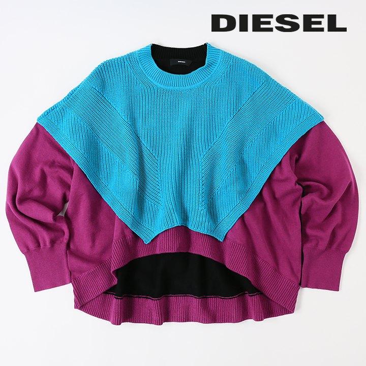DIESEL ディーゼル 長袖ニットセーター レディース レイヤード