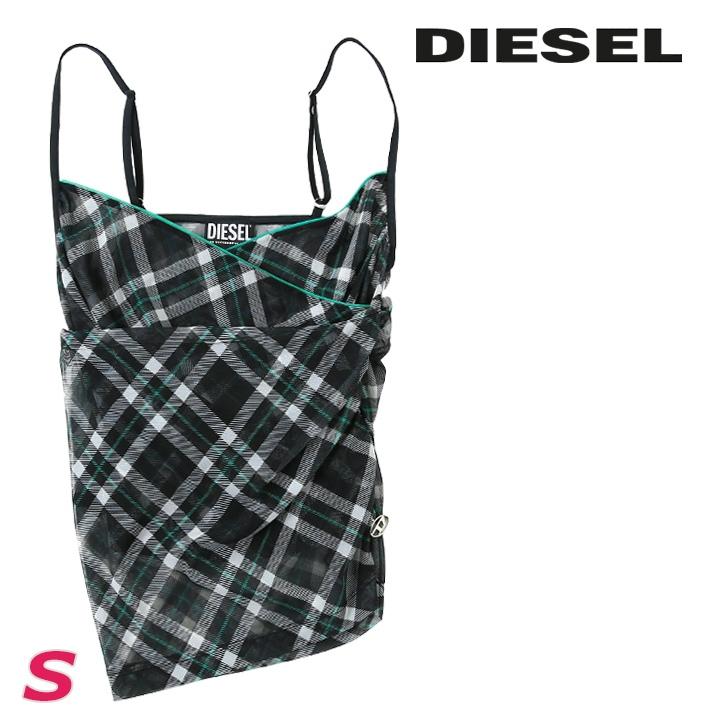 DIESEL キャミ T-HOP-D｜ウィメンズ｜キャミソールトップス｜ブラック