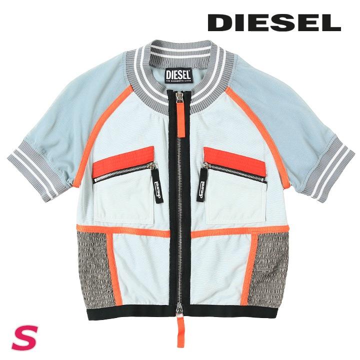 DIESEL ディーゼル 半袖ジップアップTシャツ カットソー