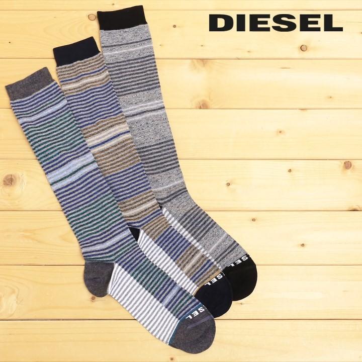 ディーゼル Diesel ハイソックス 靴下 メンズ ボーダー ロゴ ロングソックス Skm Jod Die M A 84 402 買っciao トゥット トゥット 通販 Yahoo ショッピング