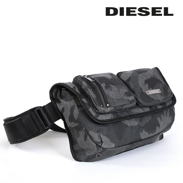 ディーゼル DIESEL ボディバッグ 鞄 メンズ 迷彩柄 カモフラージュ柄 タブレットポケット クッションポケット ショルダーバッグ