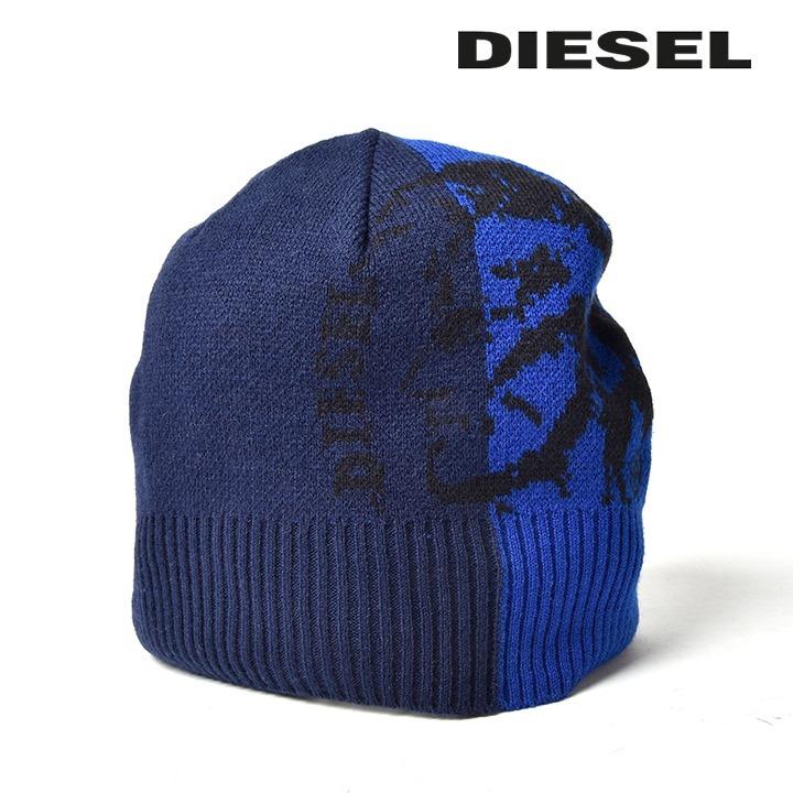 【美品】DIESEL ニットキャップ DIESEL（ディーゼル） ビーニー ニットキャップ 帽子 メンズ ロゴ