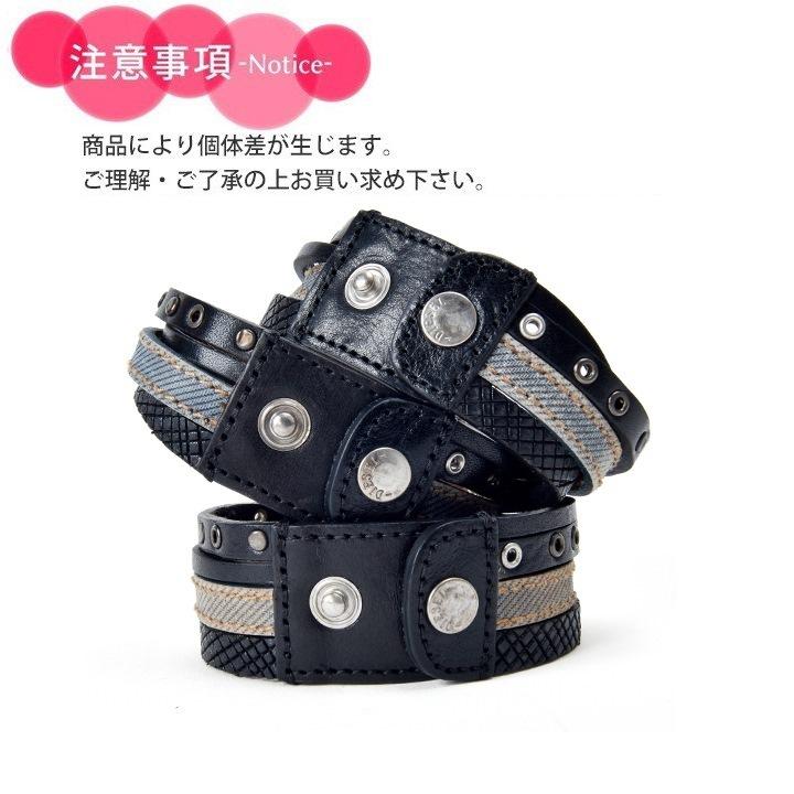 DIESEL ディーゼル レザーブレスレット メンズ 牛革 本革