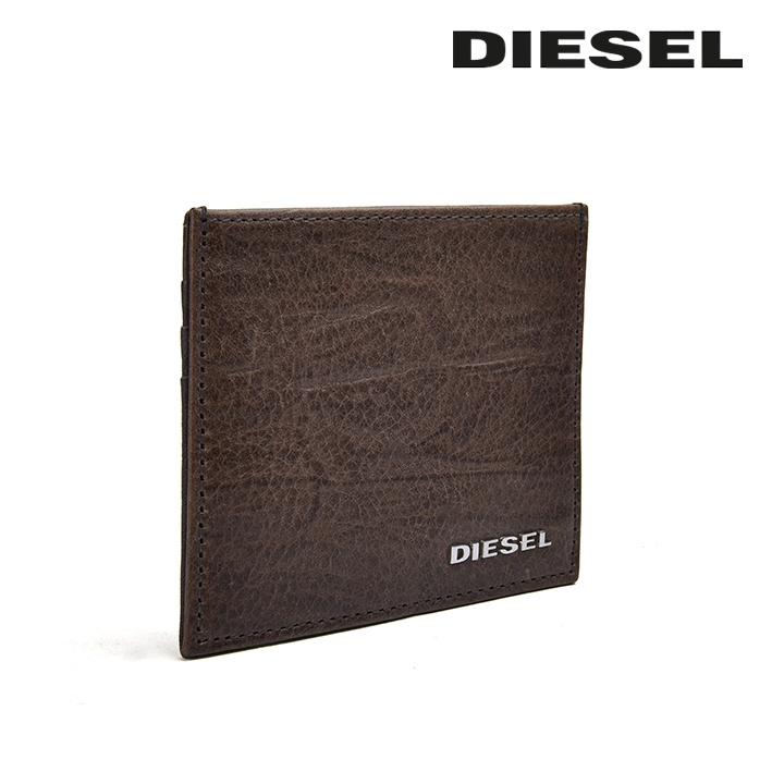 DIESEL（ディーゼル） レザーカードケース パスケース メンズ 牛革 本