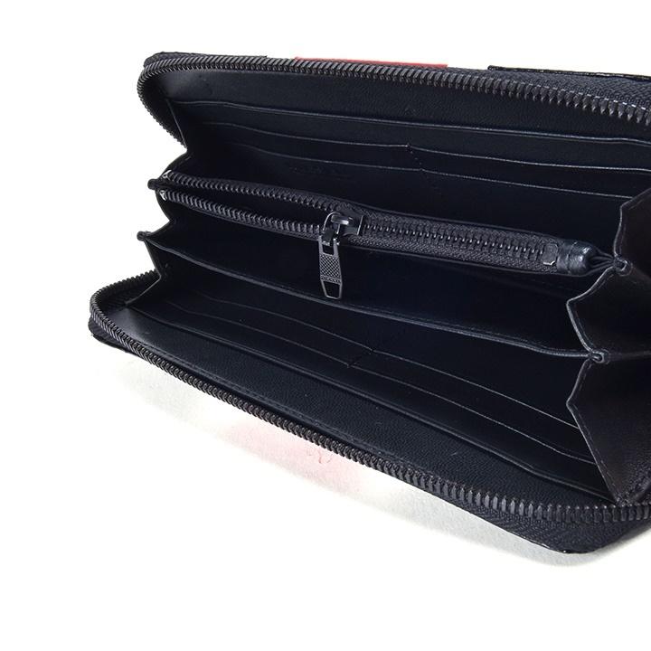 ディーゼル DIESEL本革 レザー 蛇柄 長財布 ラウンドファスナー DIESEL（ディーゼル） 長財布 ウォレット メンズ 蛇革 本革 配色切替