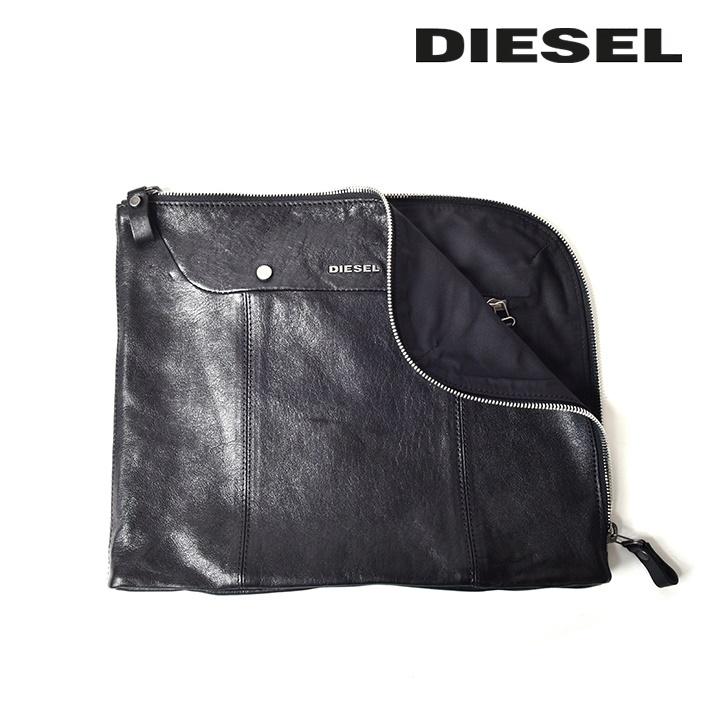 【DIESEL/ディーゼル】クラッチバッグ DIESEL ディーゼル クラッチバッグ ブラック 美品 - メルカリ