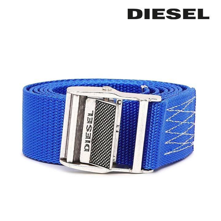 DIESEL ロゴ　ガチャベルト DIESEL ディーゼル ベルト/ガチャベルト/D LOGO B-PLAKUE BELT