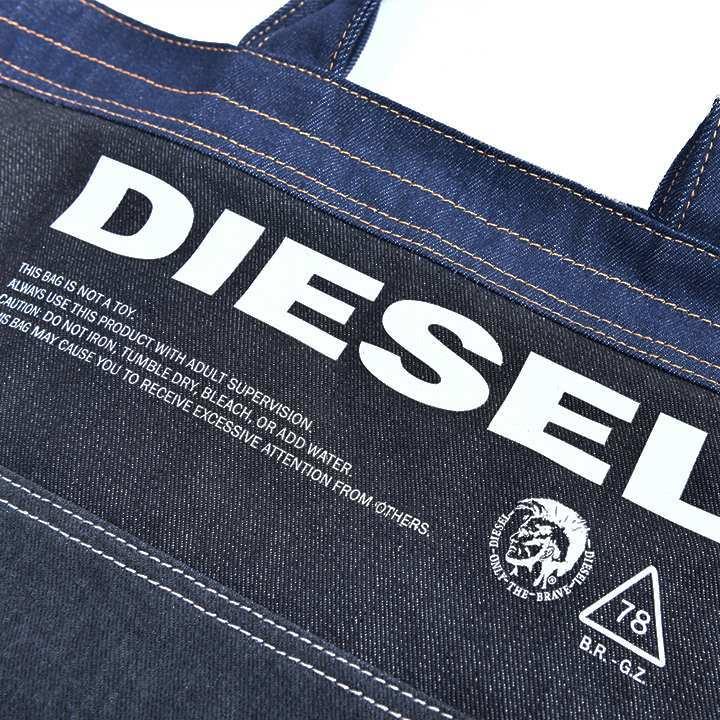 新品 DIESEL 牛革レザー切替 デニム 2way ショルダートートバッグ DIESEL 2WAY デニムショルダー トートバッグ | Lit vintage