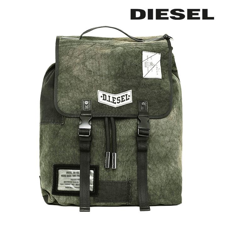 DIESEL ディーゼル ヴィンテージ加工 バックパック リュック DIESEL ディーゼル バックパック 鞄 メンズ ヴィンテージ感 ムラ