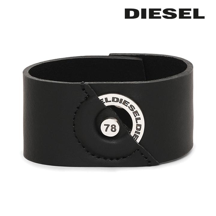 DIESEL ディーゼル レザーブレスレット メンズ 牛革 本革 メタル