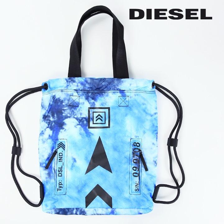 DIESEL タイダイ柄トートバッグ DIESEL ディーゼル トートバッグ 鞄 メンズ レディース 男女兼用