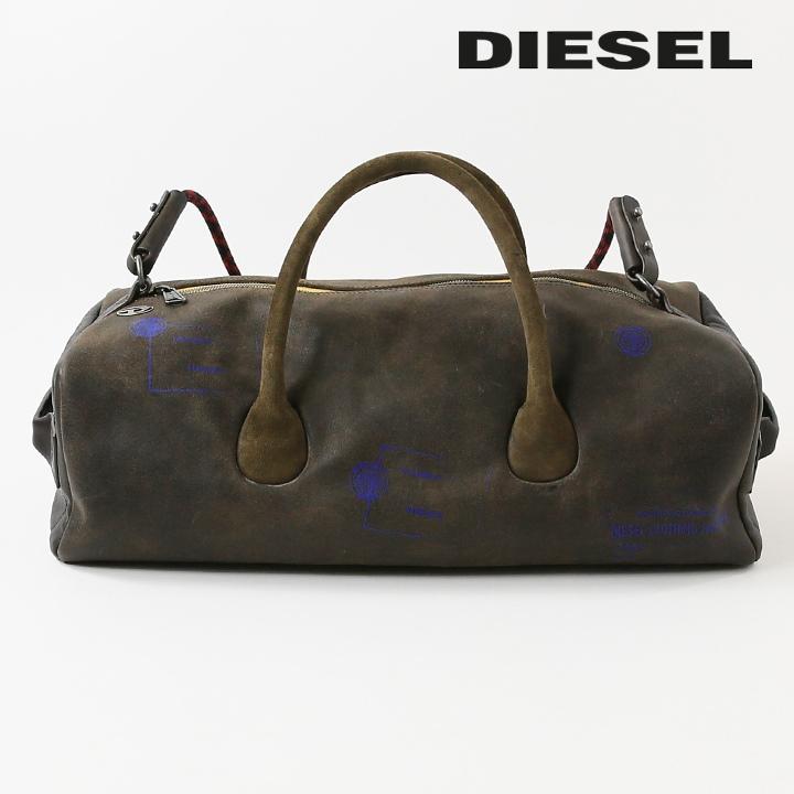 ディーゼル　ボストンバッグ　旅行用バッグ　本革 DIESEL ディーゼル トラベルボストンバッグ 鞄 メンズ 牛革 本革