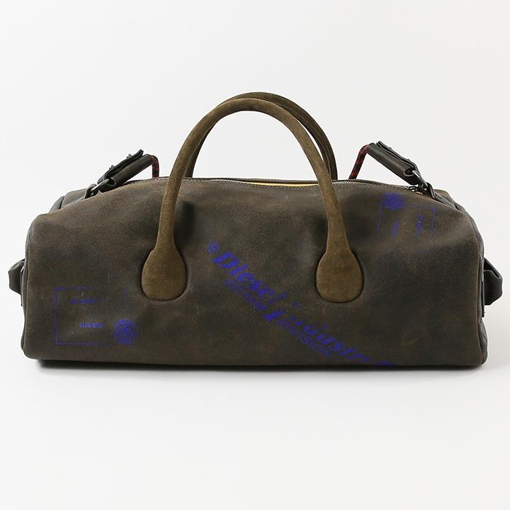 ディーゼル　ボストンバッグ　旅行用バッグ　本革 DIESEL ディーゼル トラベルボストンバッグ 鞄 メンズ 牛革 本革