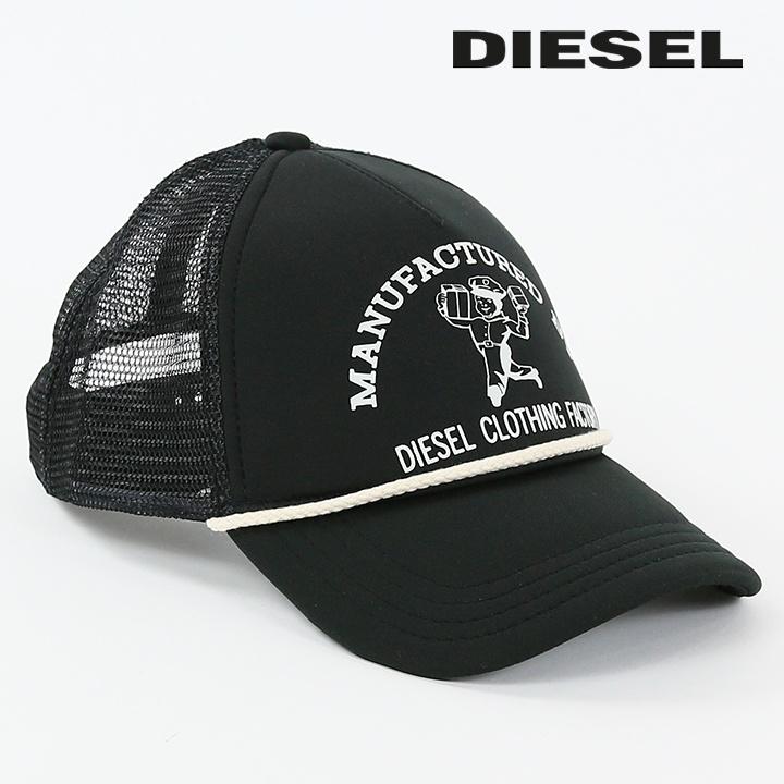 ディーゼル DIESEL メッシュキャップ 帽子 メンズ レディース 男女兼用 フロントプリント スナップバック C-KNUT | DIESEL